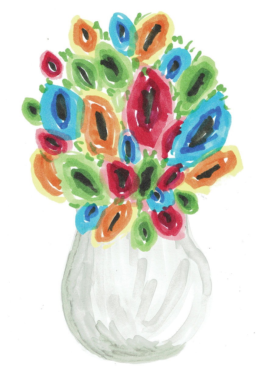 flower vase illustration